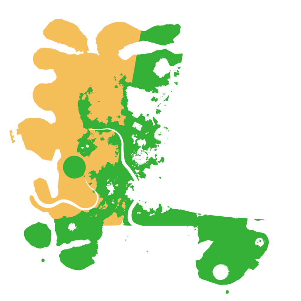 Biome Rust Map: Procedural Map, Size: 3500, Seed: 32564795