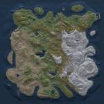 Thumbnail Rust Map: Procedural Map, Size: 4300, Seed: 634525342, 16 Monuments