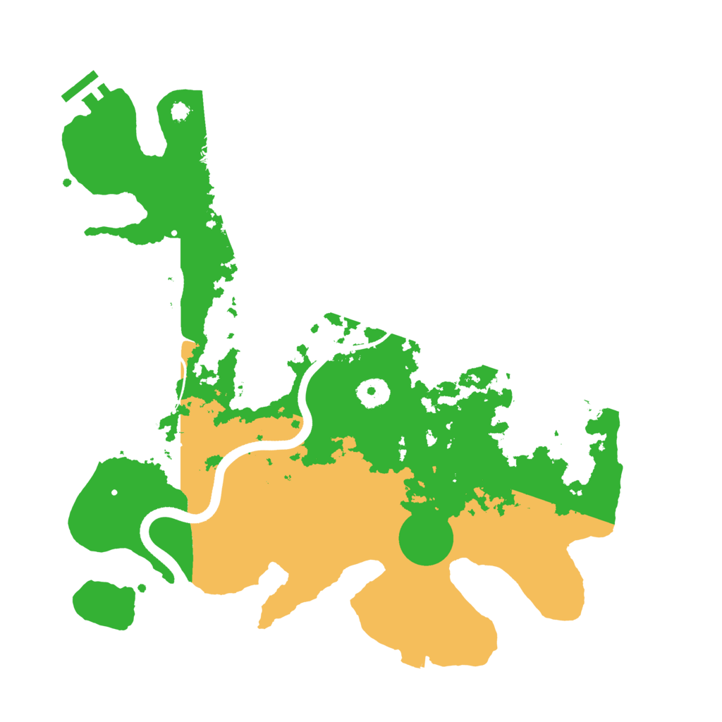 Biome Rust Map: Procedural Map, Size: 3500, Seed: 1352625538