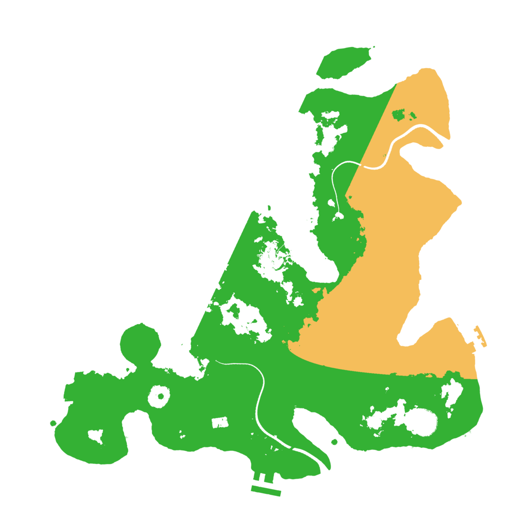 Biome Rust Map: Procedural Map, Size: 3500, Seed: 486915167