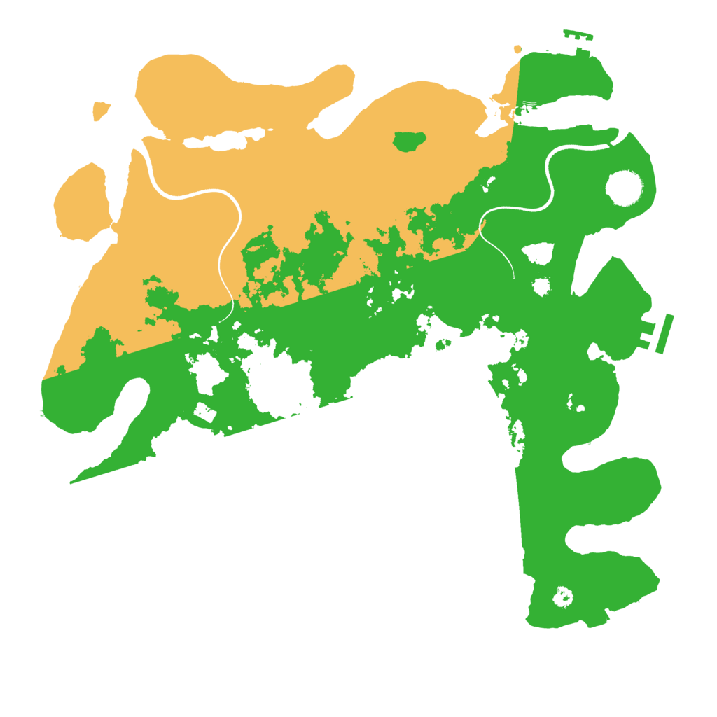 Biome Rust Map: Procedural Map, Size: 3600, Seed: 3599