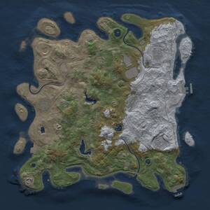 Thumbnail Rust Map: Procedural Map, Size: 4250, Seed: 1517636157, 16 Monuments