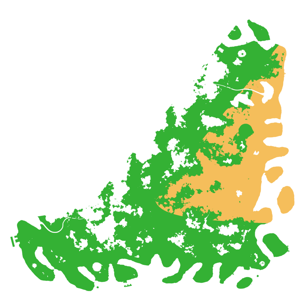 Biome Rust Map: Procedural Map, Size: 6000, Seed: 428436957