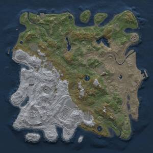 Thumbnail Rust Map: Procedural Map, Size: 4250, Seed: 1545691253, 15 Monuments