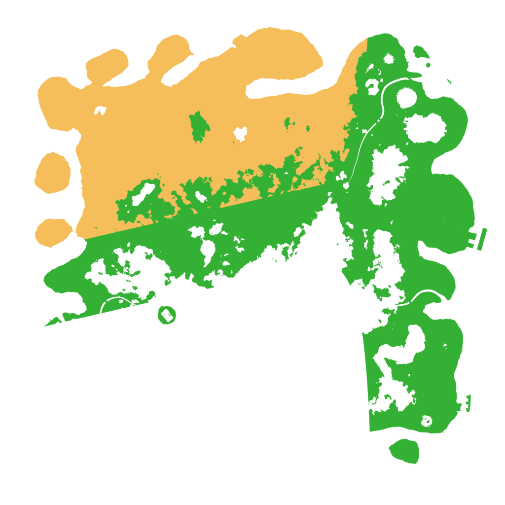 Biome Rust Map: Procedural Map, Size: 4500, Seed: 174747