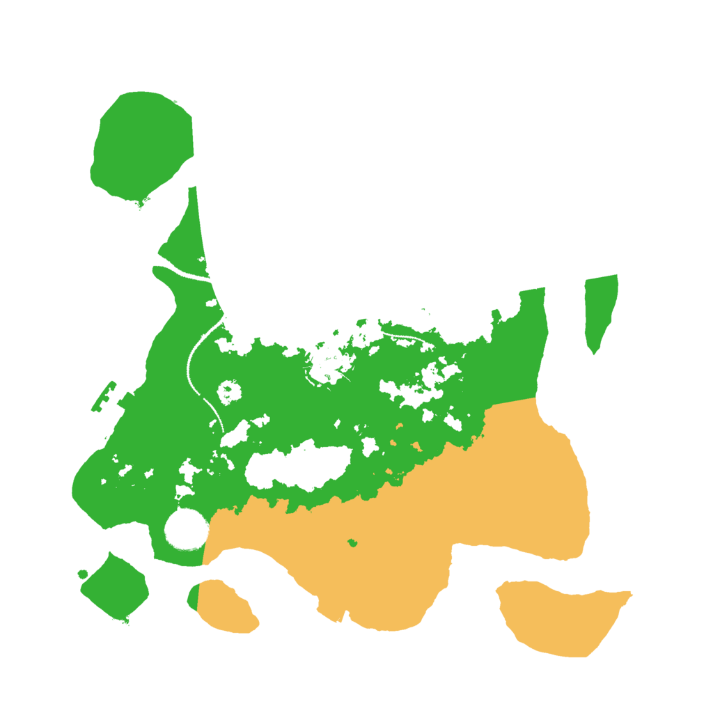 Biome Rust Map: Procedural Map, Size: 3000, Seed: 17364