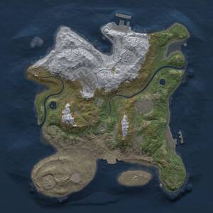 Thumbnail Rust Map: Procedural Map, Size: 2750, Seed: 15, 8 Monuments