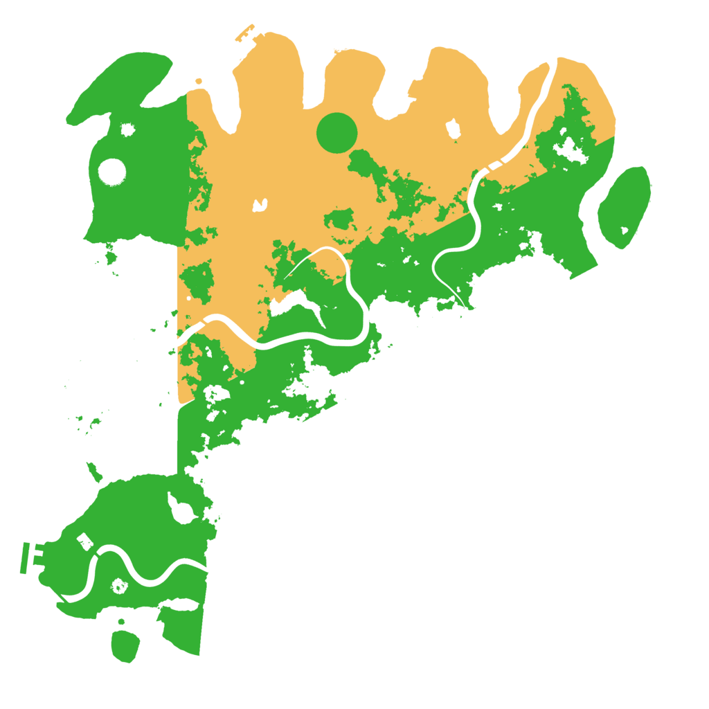 Biome Rust Map: Procedural Map, Size: 4576, Seed: 481981