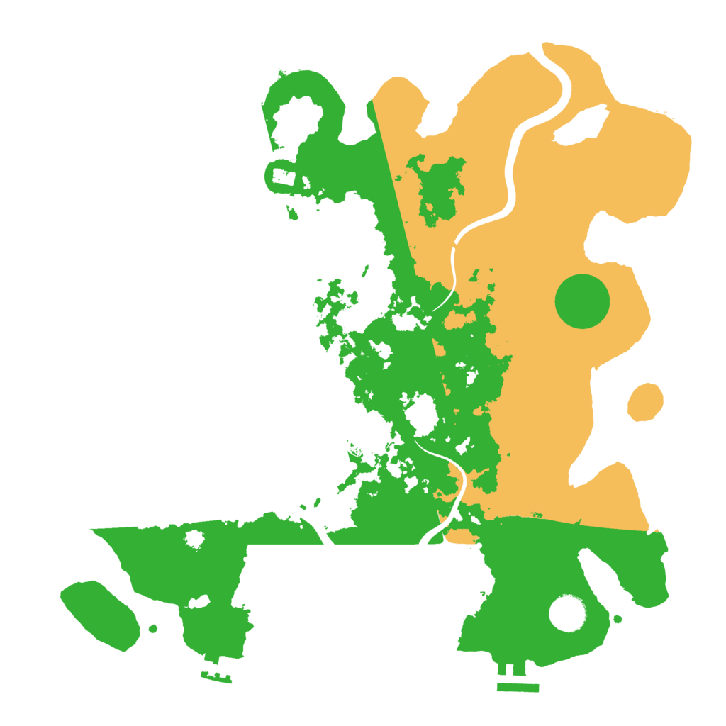 Biome Rust Map: Procedural Map, Size: 3500, Seed: 1994431027