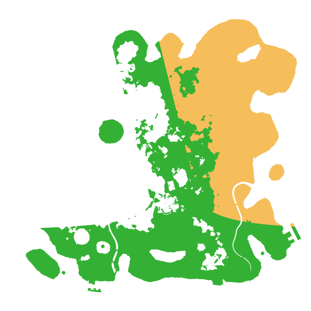 Biome Rust Map: Procedural Map, Size: 3500, Seed: 1994431027