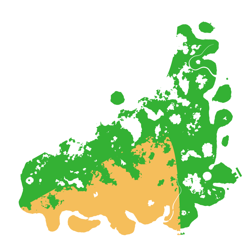 Biome Rust Map: Procedural Map, Size: 5000, Seed: 17551