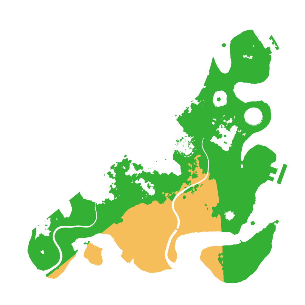 Biome Rust Map: Procedural Map, Size: 3000, Seed: 1908876616