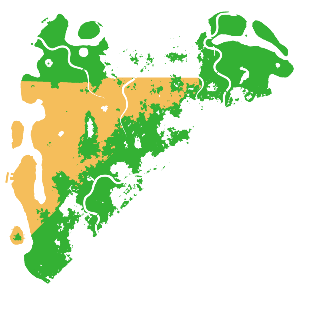 Biome Rust Map: Procedural Map, Size: 6000, Seed: 1234554321
