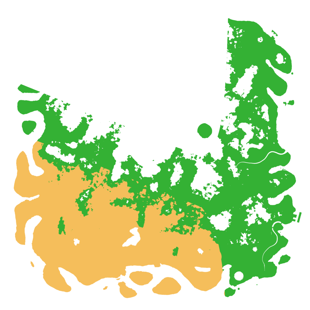 Biome Rust Map: Procedural Map, Size: 6000, Seed: 816590029