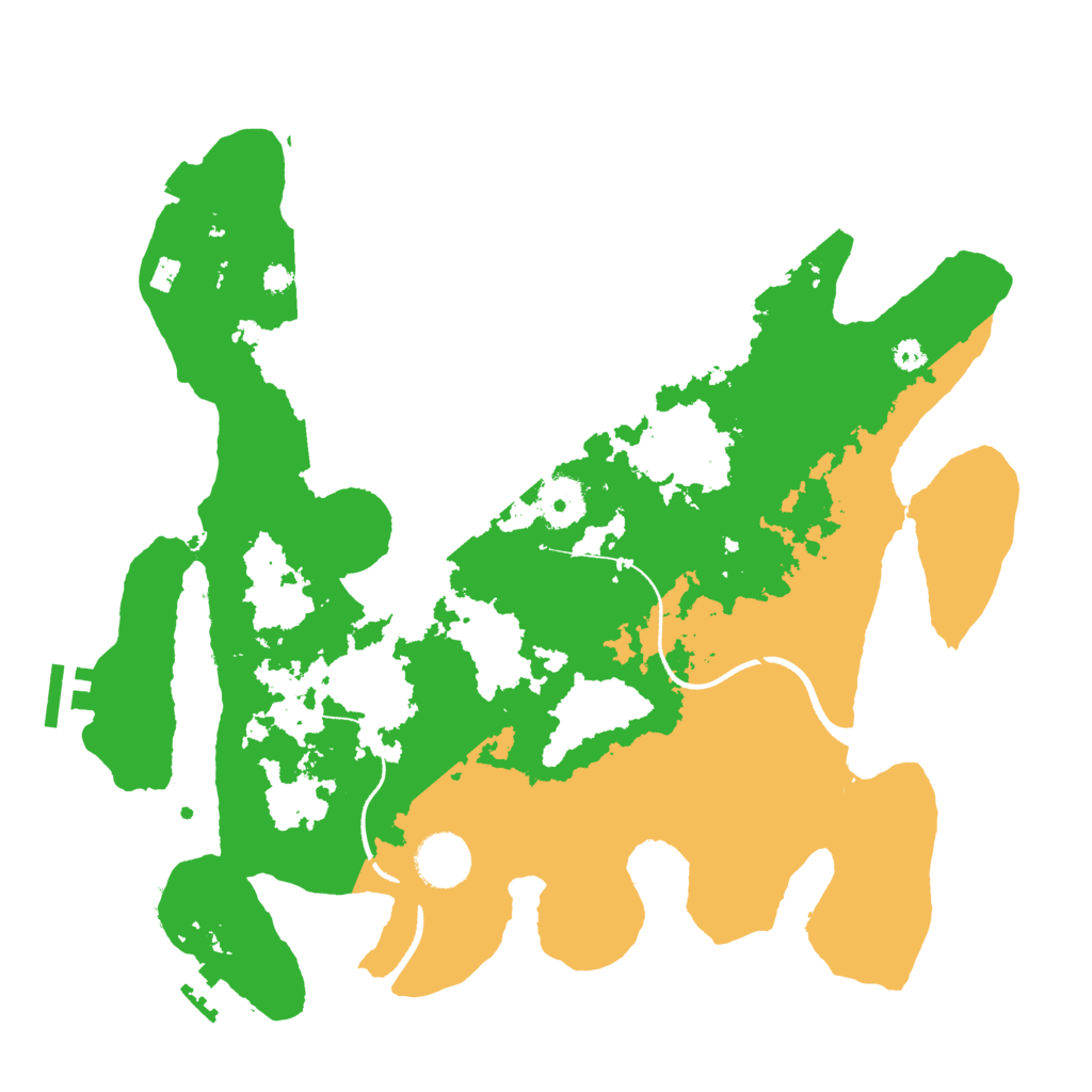 Biome Rust Map: Procedural Map, Size: 3500, Seed: 438154846
