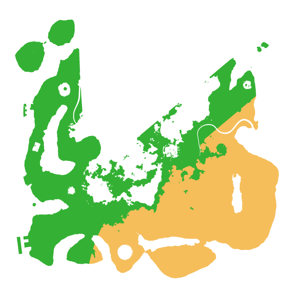 Biome Rust Map: Procedural Map, Size: 3500, Seed: 36780553