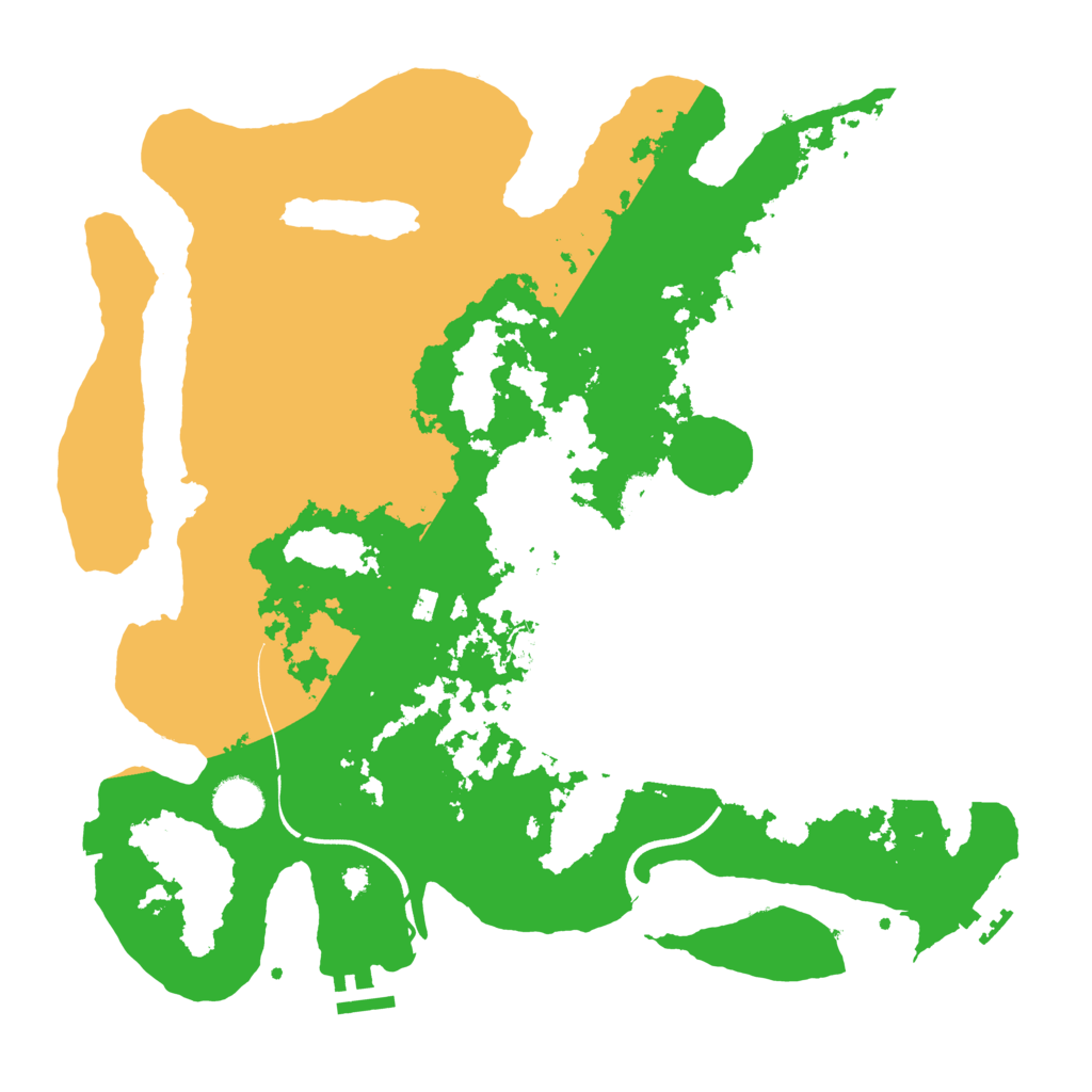 Biome Rust Map: Procedural Map, Size: 3800, Seed: 1196784654