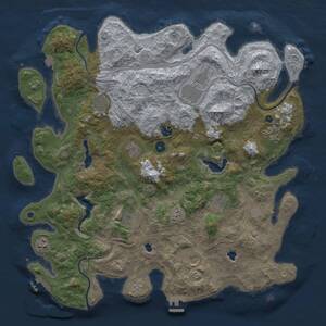 Thumbnail Rust Map: Procedural Map, Size: 4500, Seed: 7545279, 16 Monuments