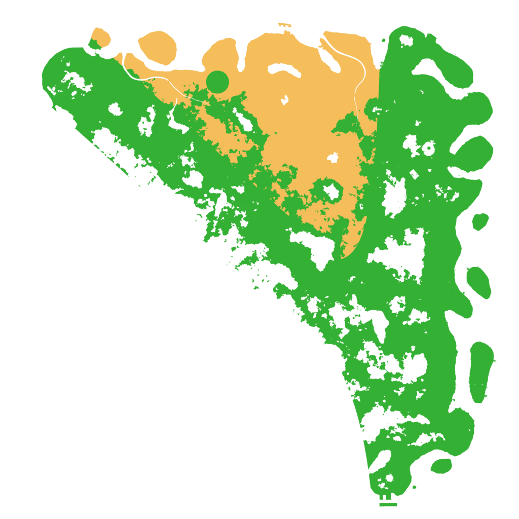 Biome Rust Map: Procedural Map, Size: 6000, Seed: 823058265