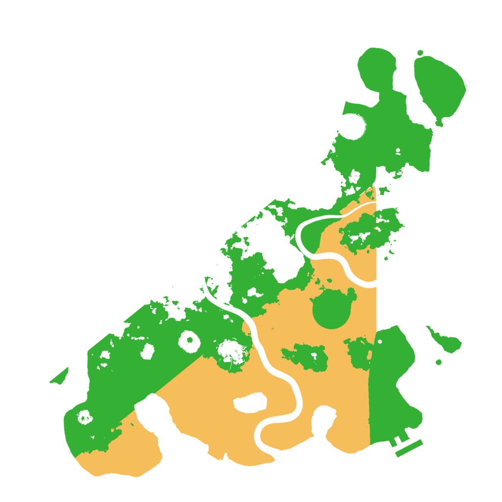 Biome Rust Map: Procedural Map, Size: 3500, Seed: 1328020817