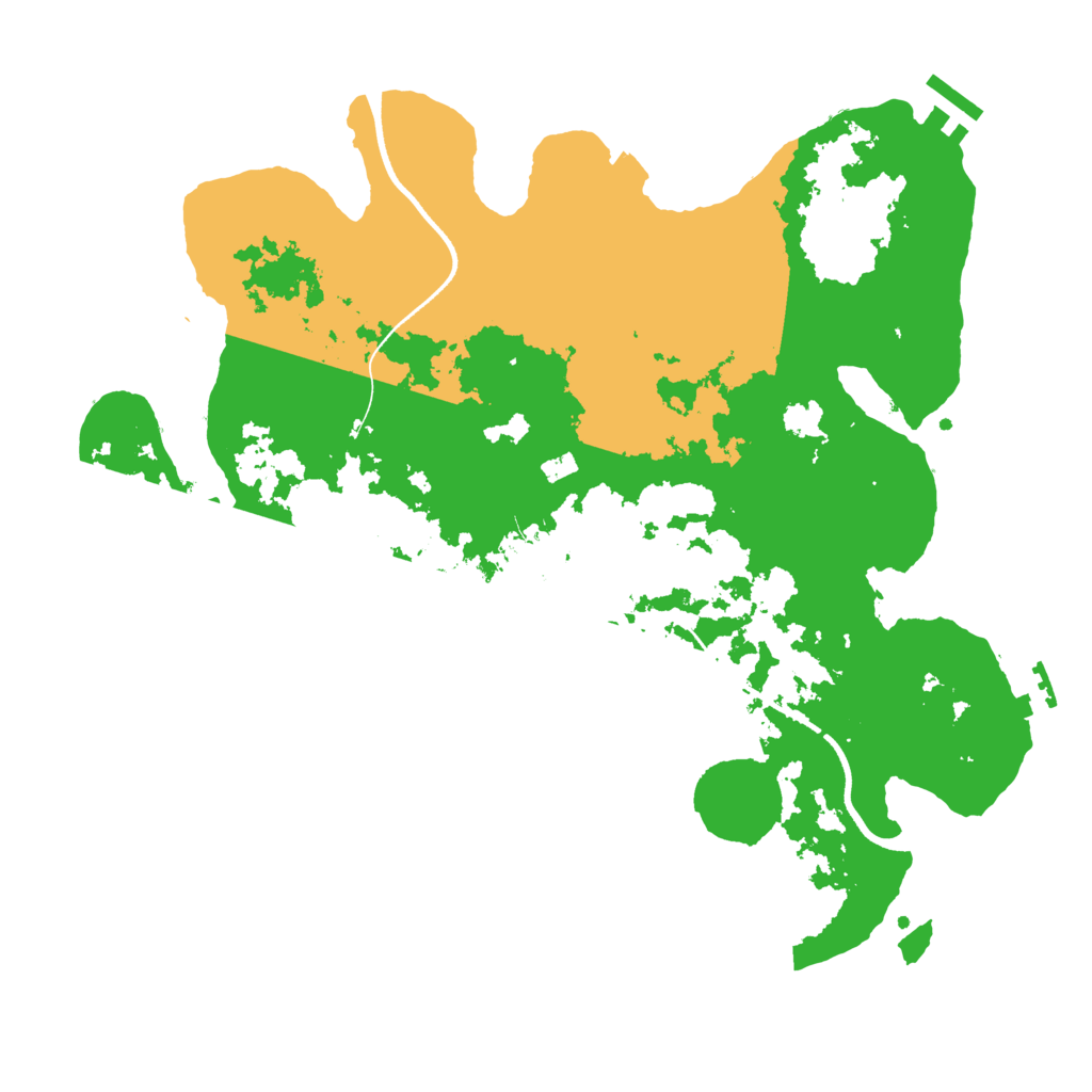 Biome Rust Map: Procedural Map, Size: 3500, Seed: 1485520582