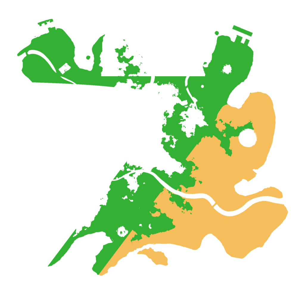 Biome Rust Map: Procedural Map, Size: 3000, Seed: 827831075