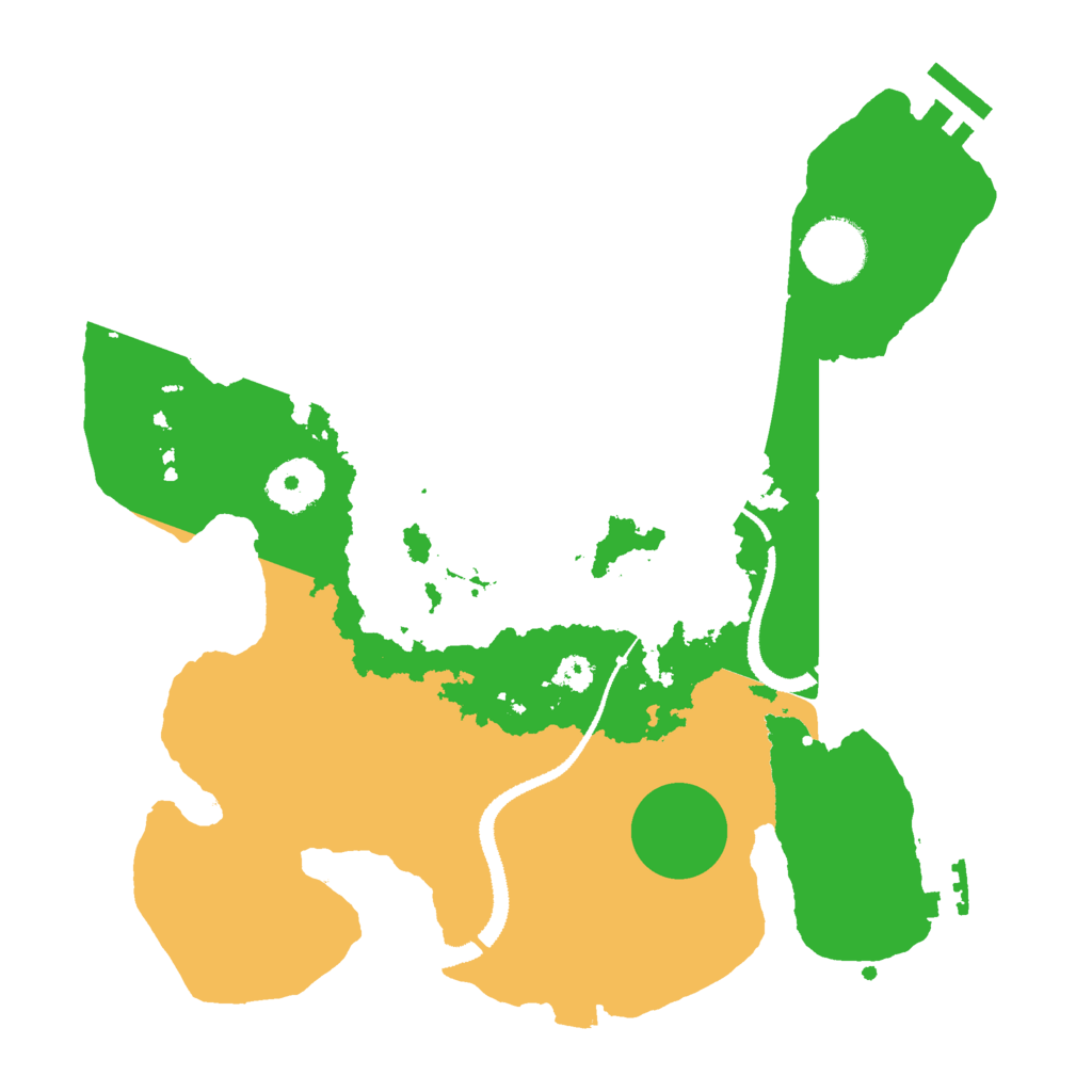 Biome Rust Map: Procedural Map, Size: 3000, Seed: 107778573