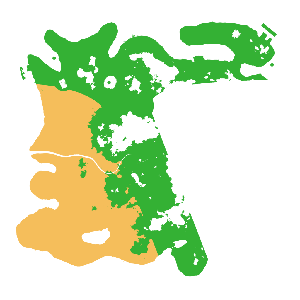 Biome Rust Map: Procedural Map, Size: 3500, Seed: 1542045395