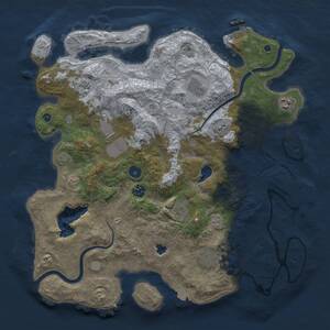 Thumbnail Rust Map: Procedural Map, Size: 4000, Seed: 2013162227, 14 Monuments