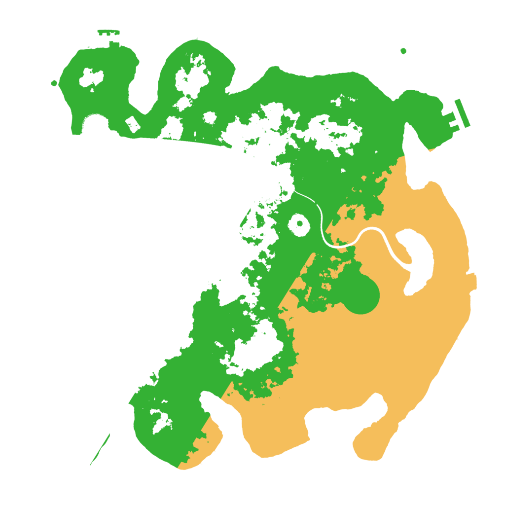 Biome Rust Map: Procedural Map, Size: 3500, Seed: 1689360829