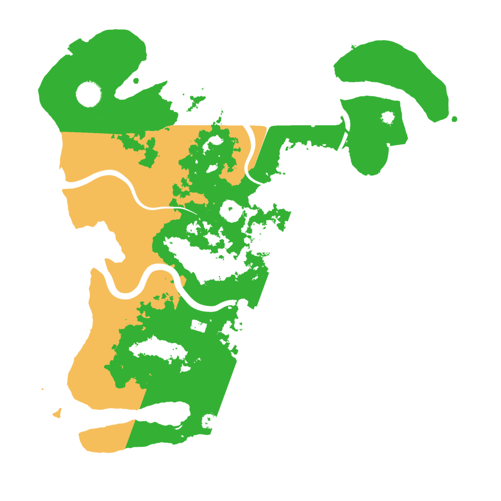 Biome Rust Map: Procedural Map, Size: 3500, Seed: 1043503834
