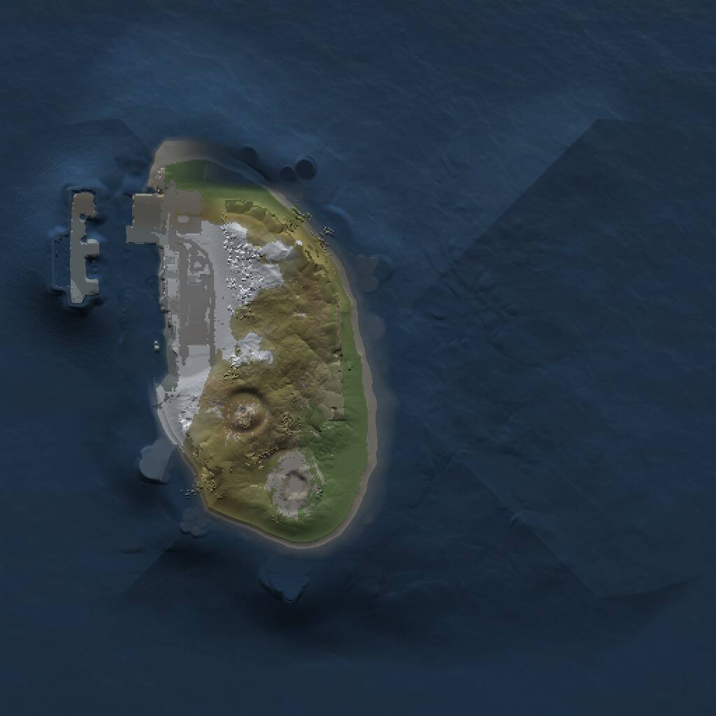 Rust Map: Procedural Map, Size: 1000, Seed: 127635, 2 Monuments