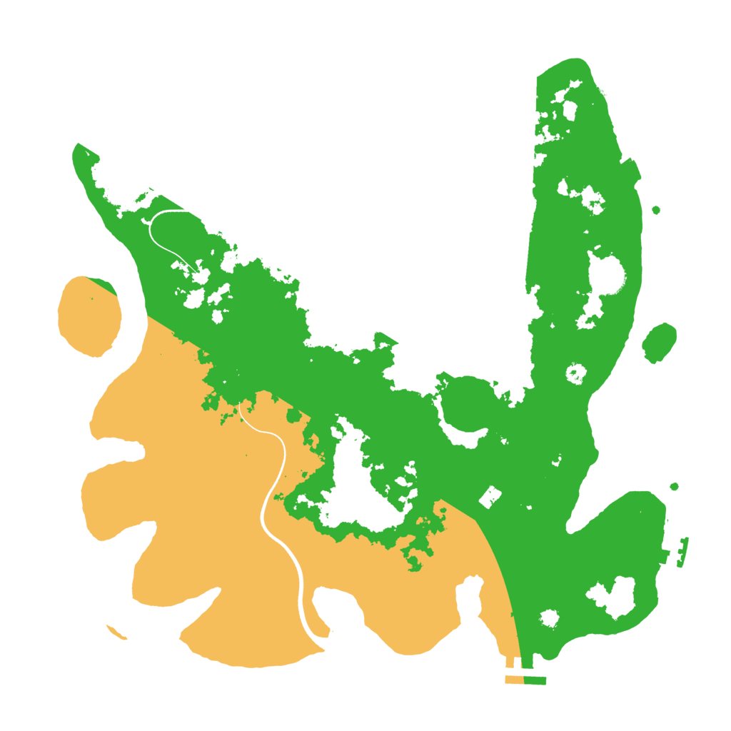 Biome Rust Map: Procedural Map, Size: 3600, Seed: 24425
