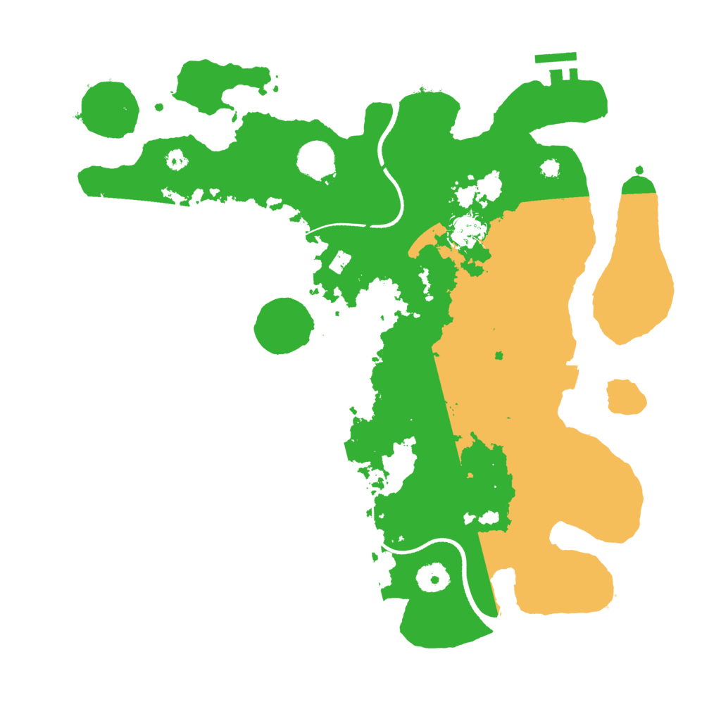 Biome Rust Map: Procedural Map, Size: 3500, Seed: 593838664