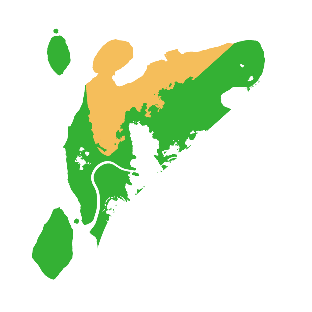 Biome Rust Map: Procedural Map, Size: 2500, Seed: 43213124