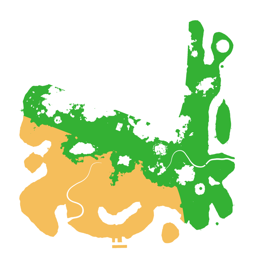 Biome Rust Map: Procedural Map, Size: 3500, Seed: 11211