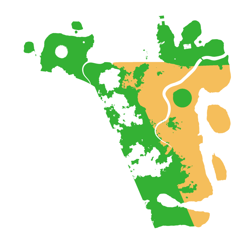 Biome Rust Map: Procedural Map, Size: 3500, Seed: 509919654