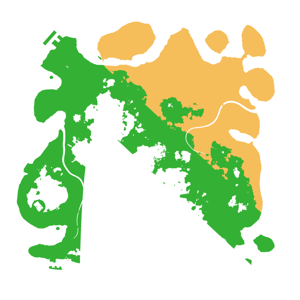 Biome Rust Map: Procedural Map, Size: 3500, Seed: 106881845