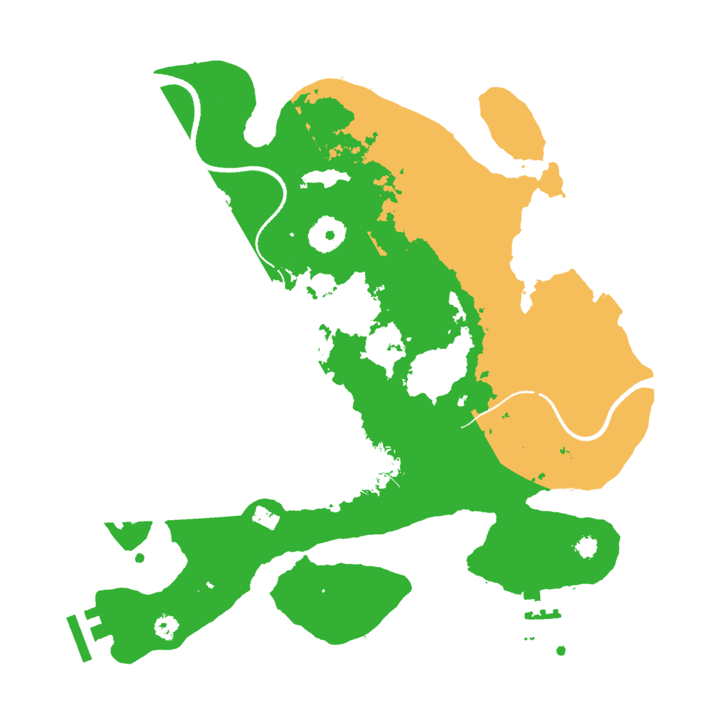 Biome Rust Map: Procedural Map, Size: 3000, Seed: 26431