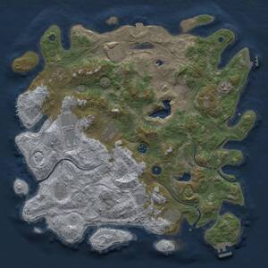 Thumbnail Rust Map: Procedural Map, Size: 4250, Seed: 731386887, 16 Monuments