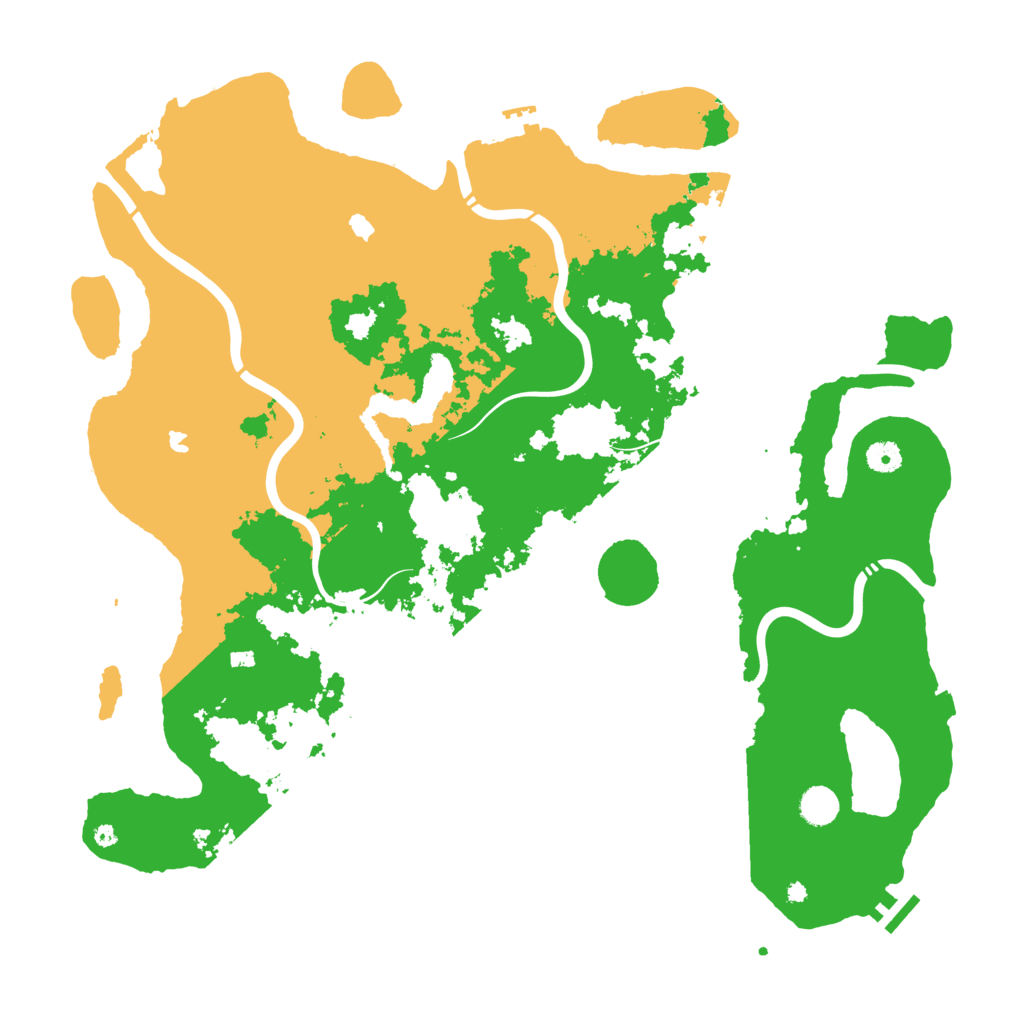 Biome Rust Map: Procedural Map, Size: 4600, Seed: 1524155