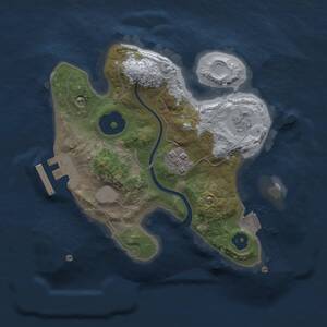 Thumbnail Rust Map: Procedural Map, Size: 2000, Seed: 763, 4 Monuments