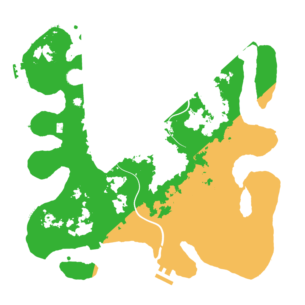 Biome Rust Map: Procedural Map, Size: 3250, Seed: 368284603