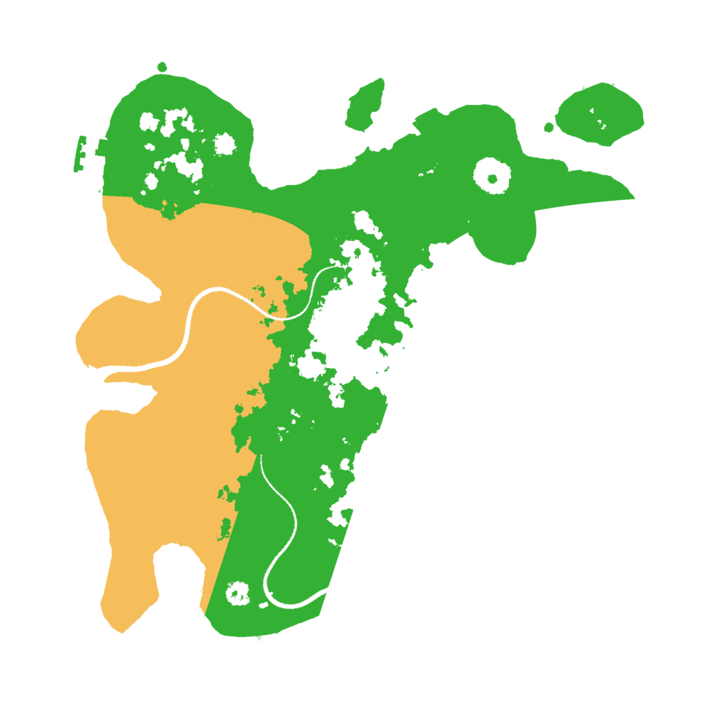 Biome Rust Map: Procedural Map, Size: 3000, Seed: 1030667567
