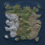 Thumbnail Rust Map: Procedural Map, Size: 3000, Seed: 31549, 9 Monuments