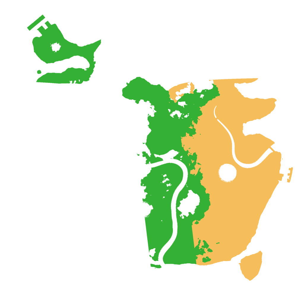 Biome Rust Map: Procedural Map, Size: 3000, Seed: 31549