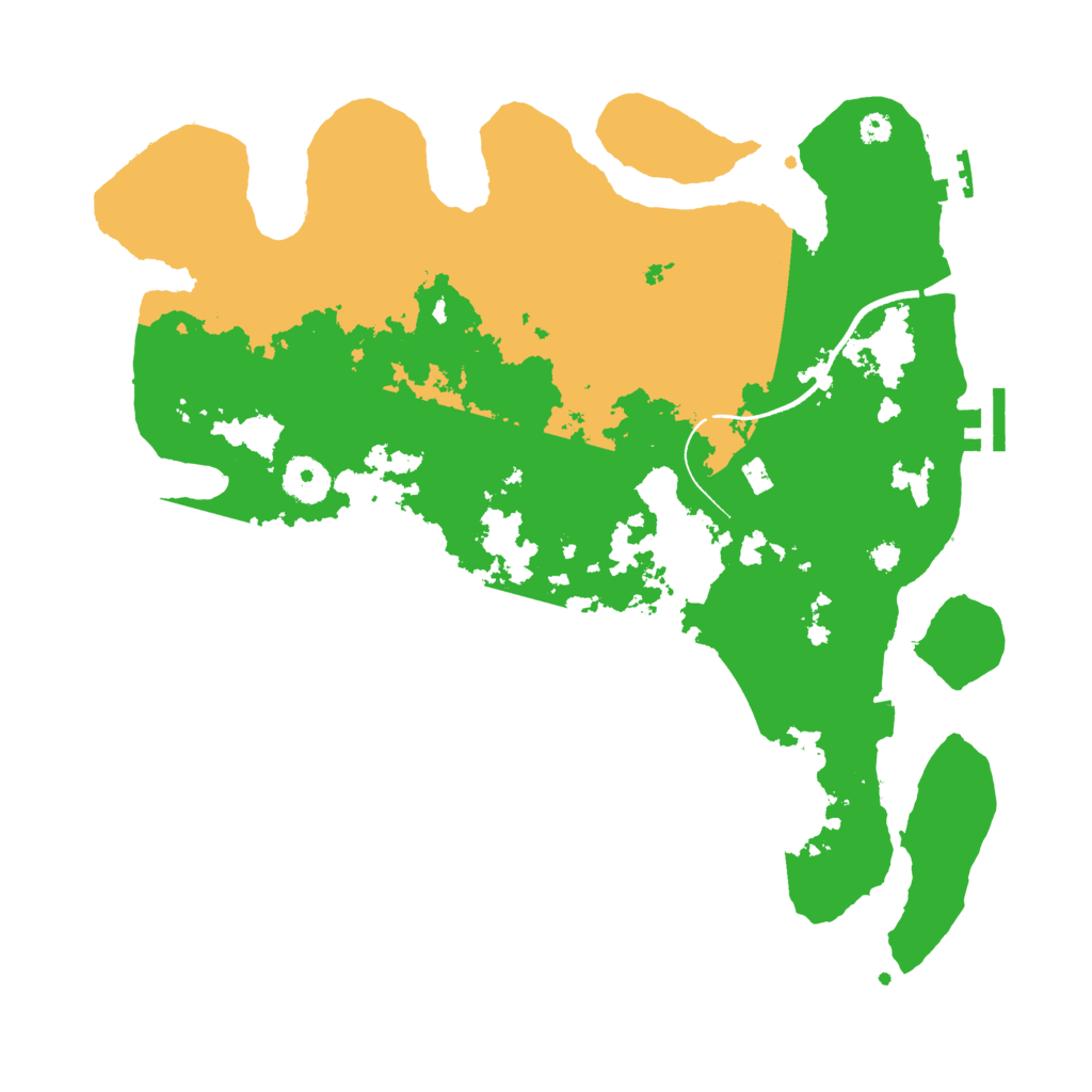 Biome Rust Map: Procedural Map, Size: 3500, Seed: 800105001