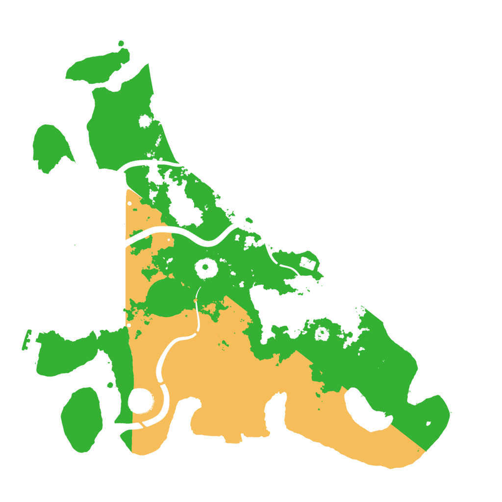 Biome Rust Map: Procedural Map, Size: 3500, Seed: 324161553