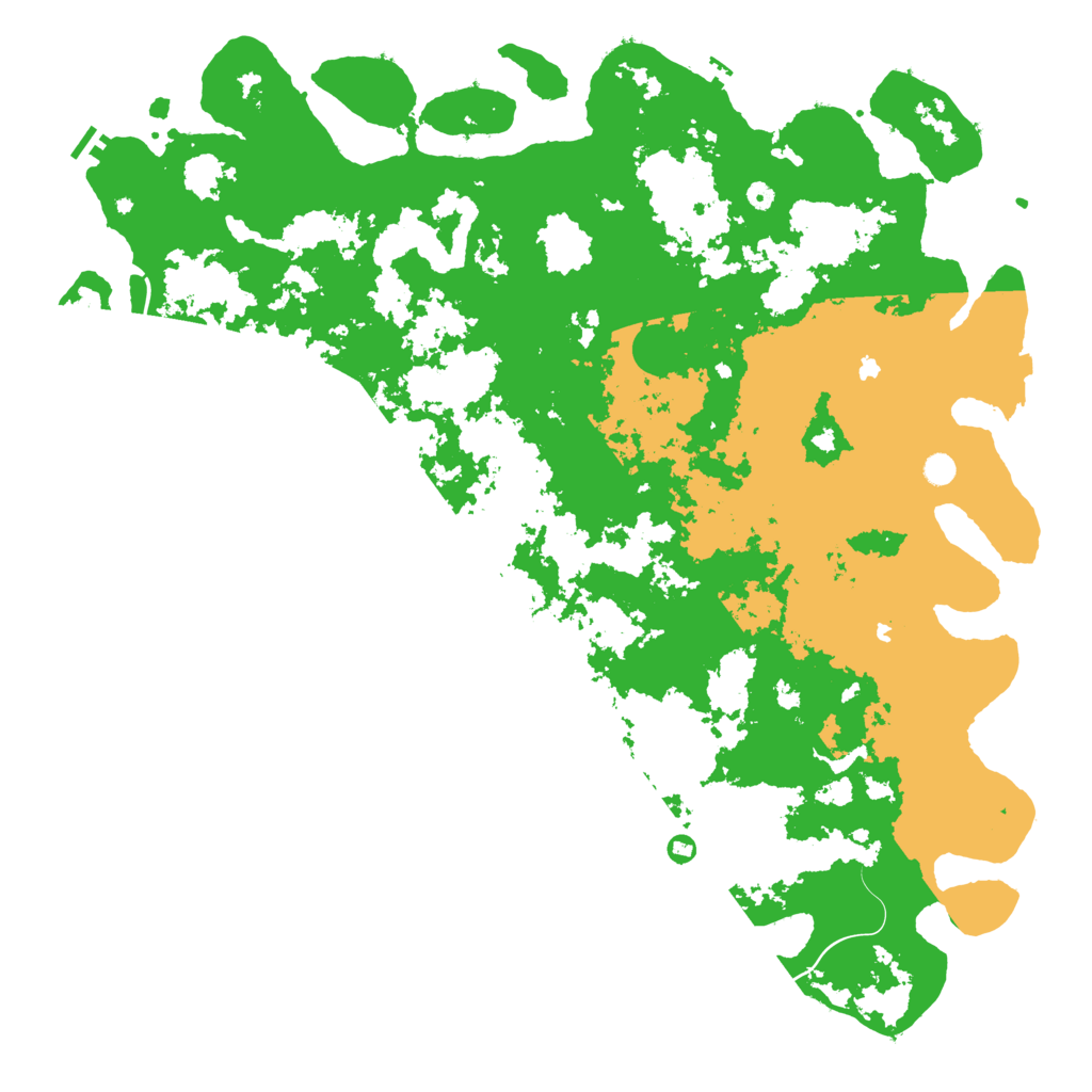 Biome Rust Map: Procedural Map, Size: 6000, Seed: 32235535