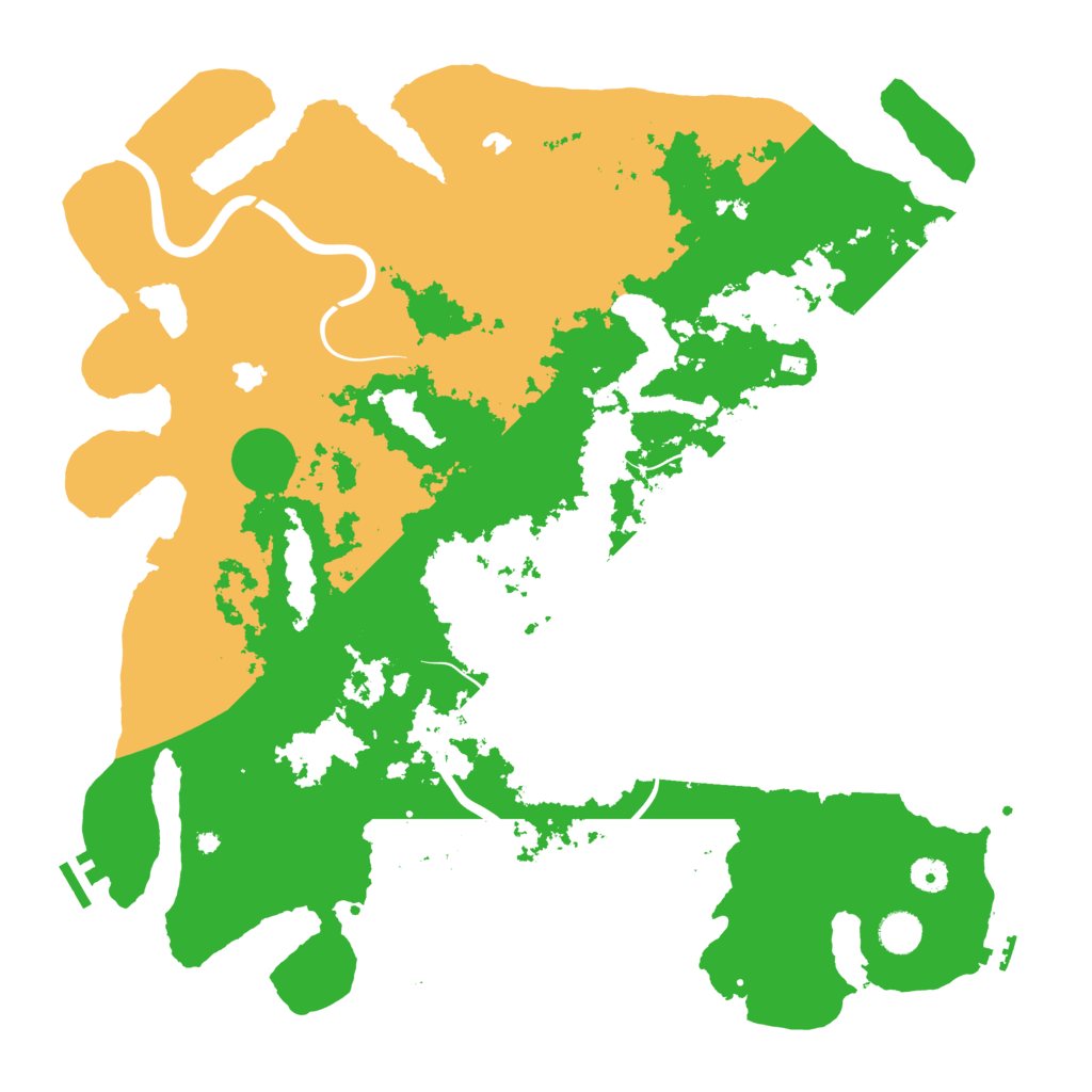 Biome Rust Map: Procedural Map, Size: 4500, Seed: 2233323